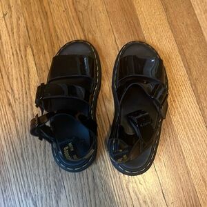 Dr. Martens gryphon sandal patent leather